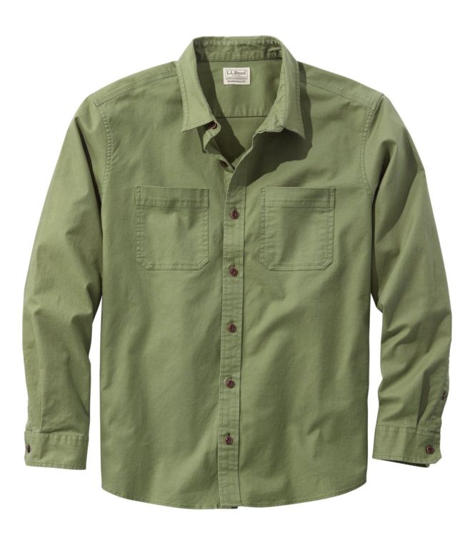 Men's BeanFlex® Twill Shirt, Traditional Untucked Fit, Long-Sleeve