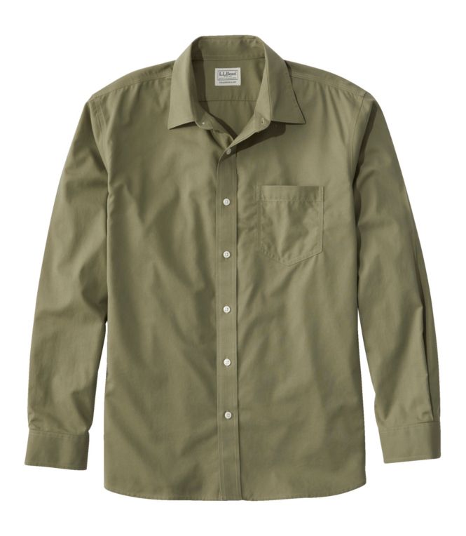 Men's Bean's Wrinkle-Free Everyday Shirt, Traditional Untucked Fit, Long-Sleeve