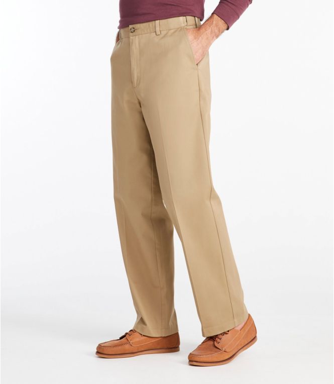 Men's Wrinkle-Free Double L® Chinos, Natural Fit, Hidden Comfort, Plain Front