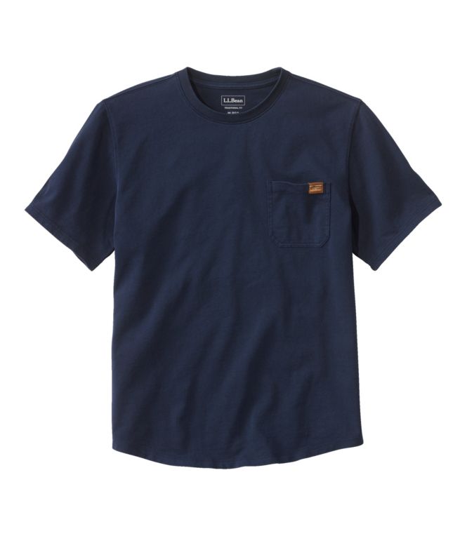 Men's BeanBuilt Cotton Tees, Pocket, Short-Sleeve