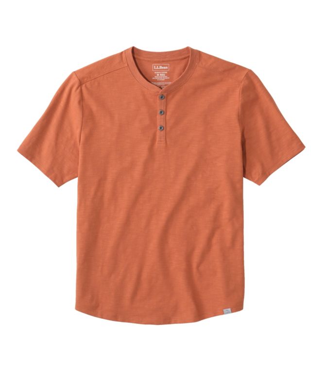 Men's Explorer Slub Tee, Short-Sleeve Henley