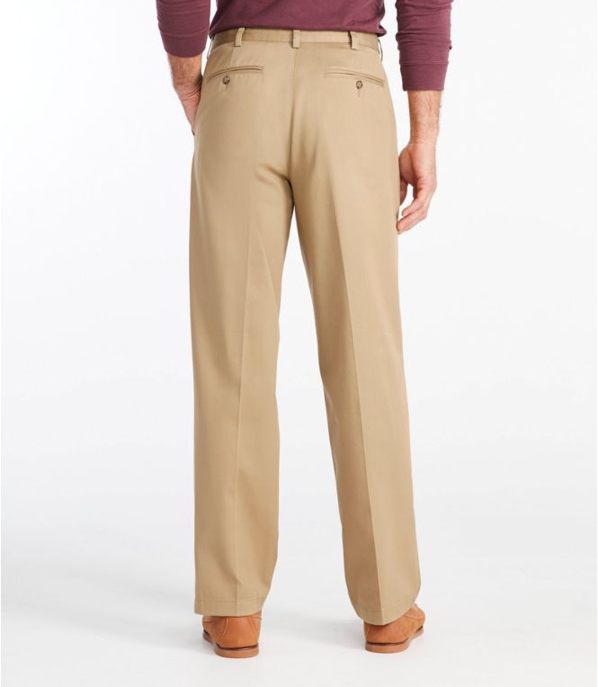 Men's Wrinkle-Free Double L® Chinos, Natural Fit, Hidden Comfort, Plain Front