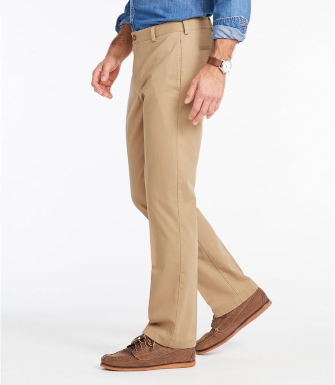 Men's Wrinkle-Free Double L® Chinos, Standard Fit, Plain Front