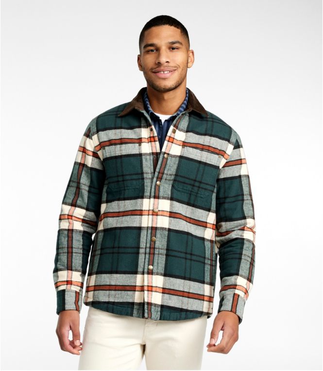 Men's Signature 1933 Chamois Cloth Shirt, Lined, Pattern