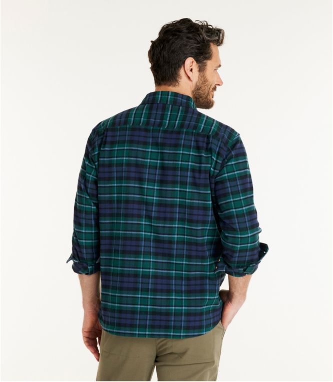 Men's BeanFlex® All-Season Flannel Shirt, Traditional Untucked Fit, Long-Sleeve