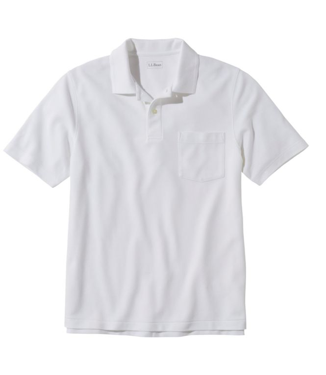 Men's Premium Double L® Polo, Hemmed Short-Sleeve with Pocket