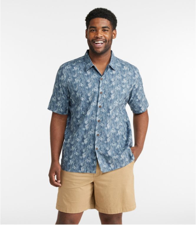 Men's Tropics Shirt, Short-Sleeve Print