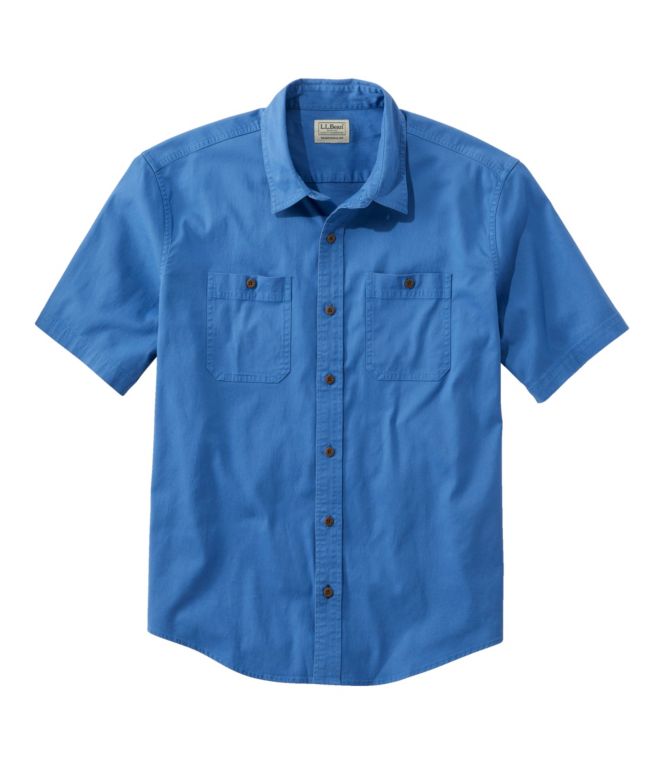 Men's Lakewashed Camp Shirt, Short-Sleeve, Traditional Untucked Fit