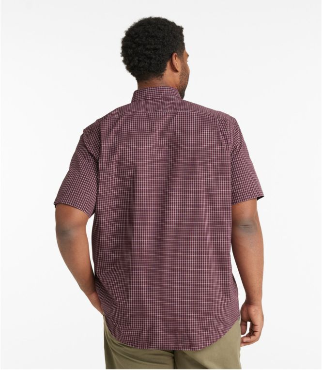 Men's Wrinkle-Free Kennebunk Sport Shirt, Traditional Fit Short-Sleeve Check