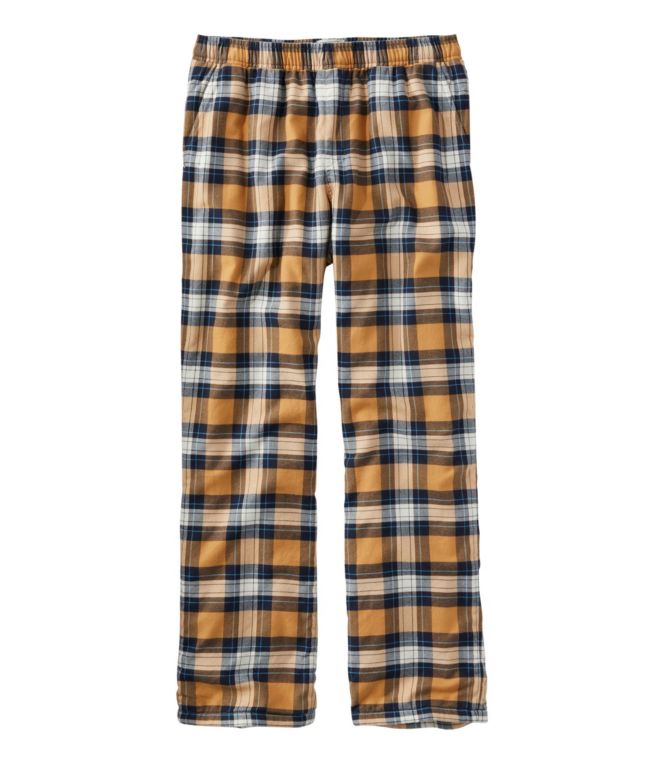 Men's Fleece-Lined Flannel Lounge Pants