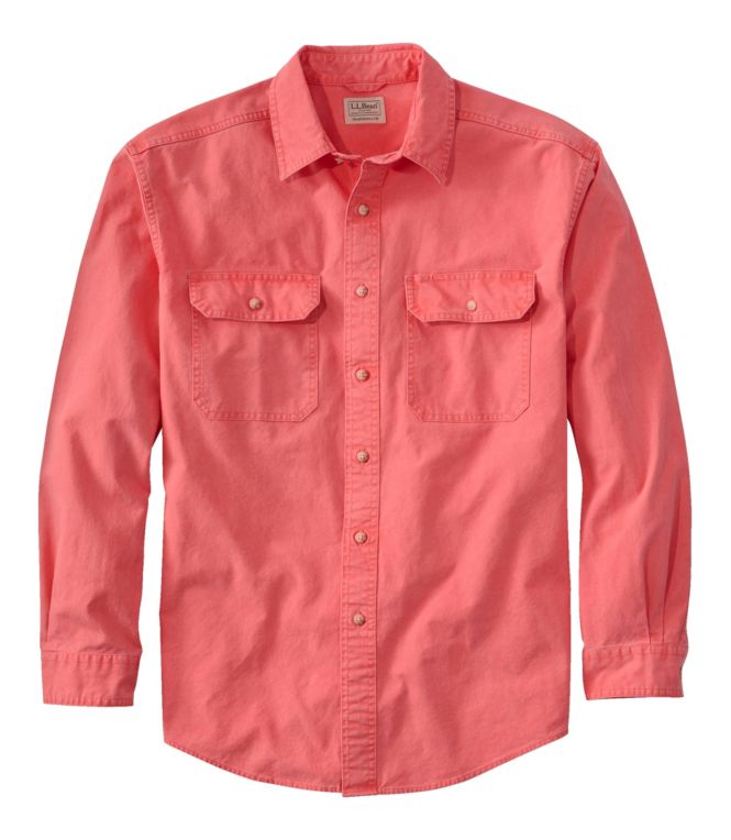 Men's Sunwashed Canvas Shirt, Traditional Fit