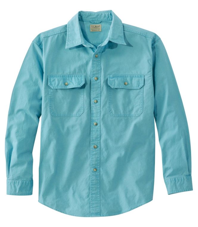 Men's Sunwashed Canvas Shirt, Traditional Fit