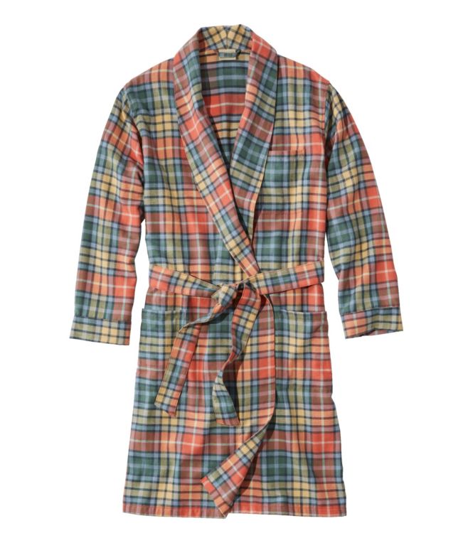 Men's Scotch Plaid Flannel Robe