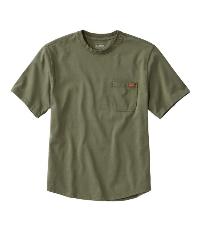 Men's BeanBuilt Cotton Tees, Pocket, Short-Sleeve