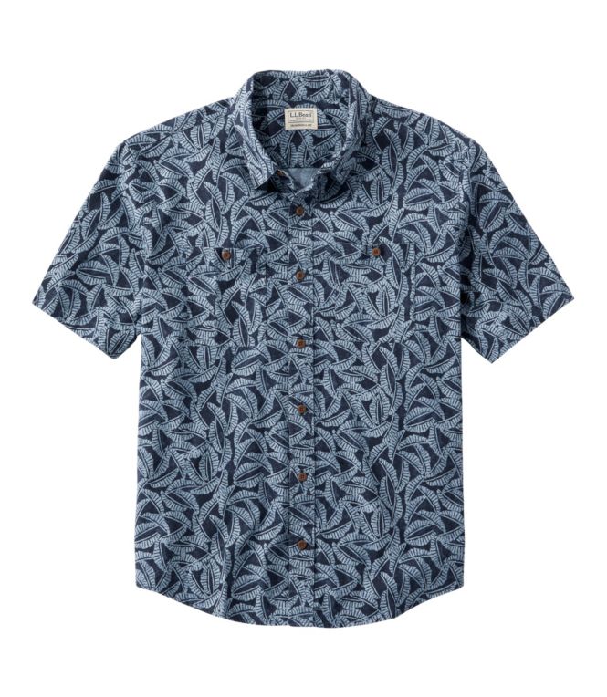Men's Lakewashed Camp Shirt, Short-Sleeve, Traditional Untucked Fit