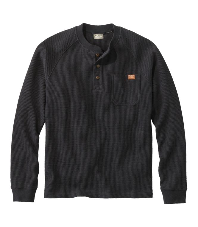 Men's BeanBuilt Waffle Henley, Traditional Untucked Fit