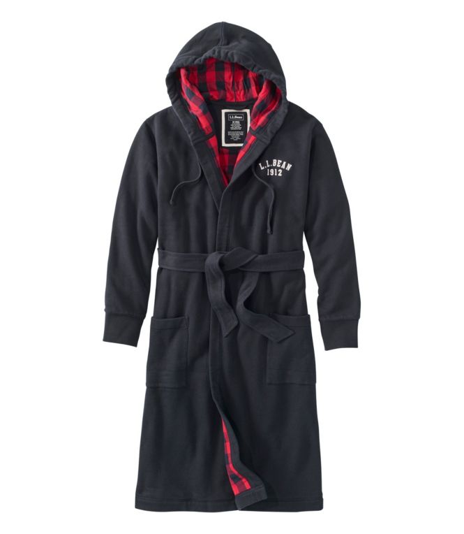 Men's Rugby Robe, Flannel-Lined, Hooded
