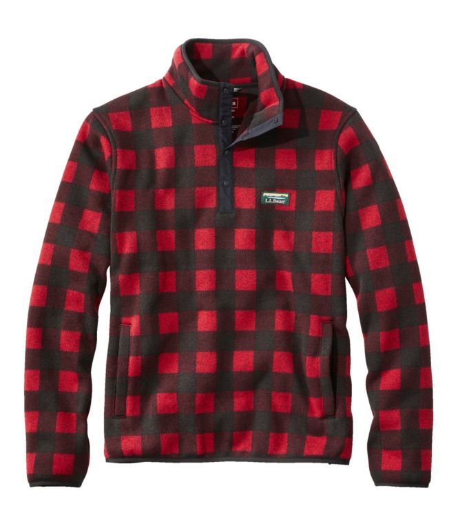 Men's L.L.Bean Sweater Fleece Pullover, Print