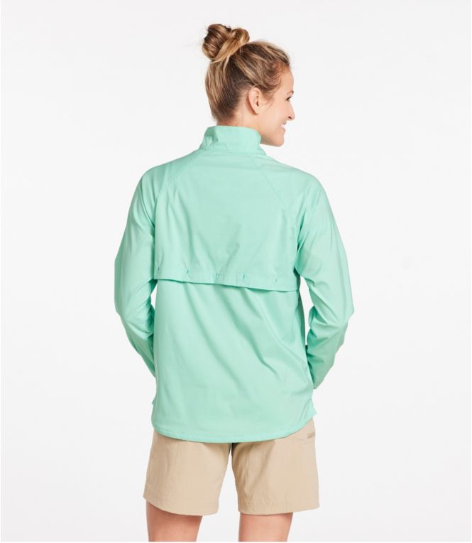Women's Everyday SunSmart® Woven Shirt, Quarter-Zip Pullover