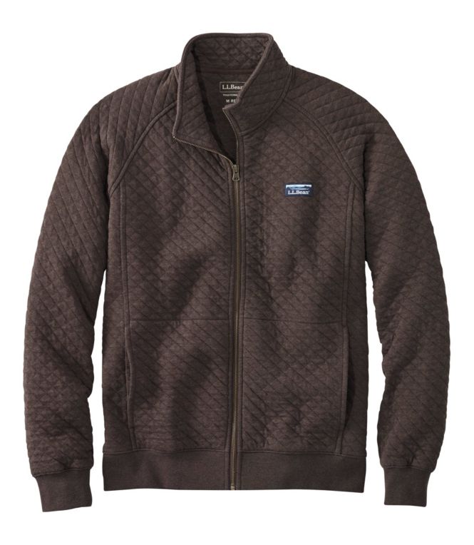 Men's L.L.Bean Quilted Sweatshirt, Full-Zip