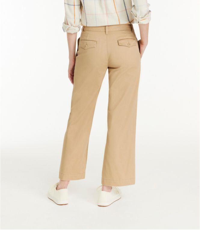Women's Signature Boyfriend Chinos, Mid-Rise Patchwork