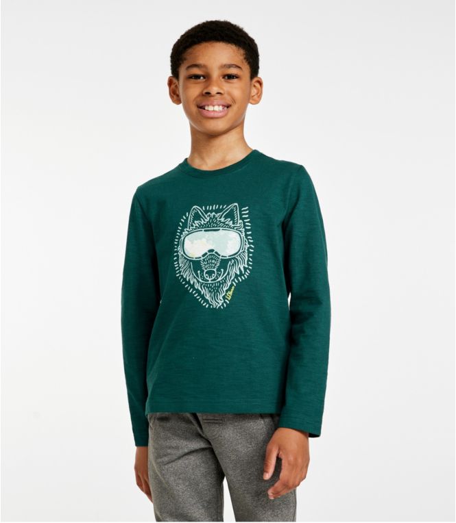 Kids' Graphic Tee, Long-Sleeve Glow-in-the-Dark