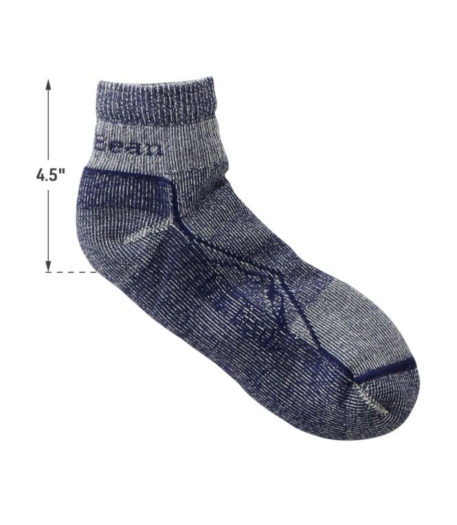 Unisex Cresta Wool No Fly Zone Lightweight Hiking Socks, Quarter-Crew