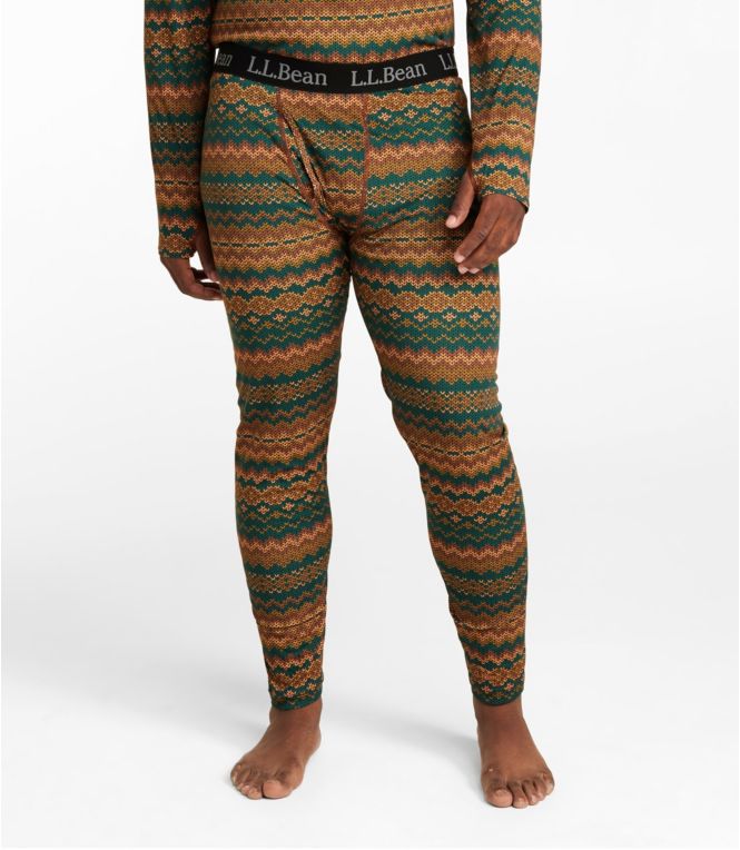 Men's L.L.Bean Lightweight Base Layer Pants, Print