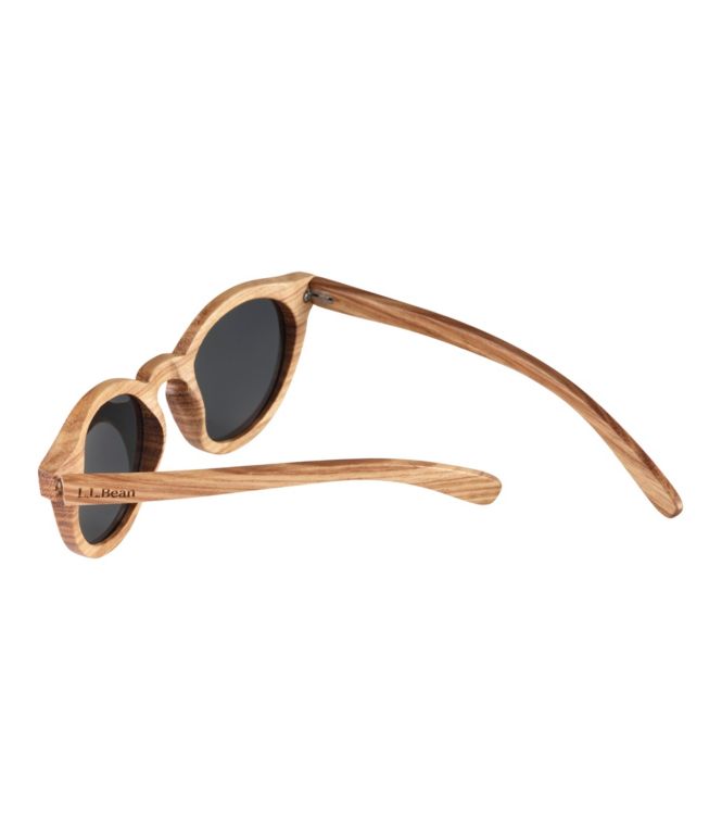 L.L.Bean DownEast Polarized Wooden Sunglasses