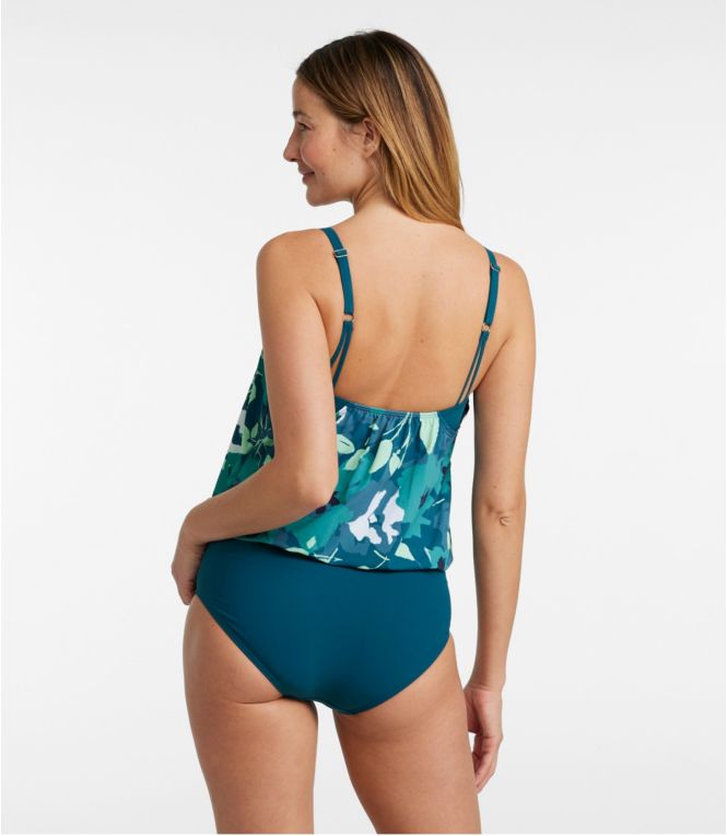 Women's Shaping Swimwear, Blouson Tanksuit Print