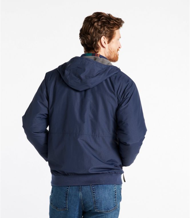 Men's Insulated 3-Season Bomber Hooded Jacket