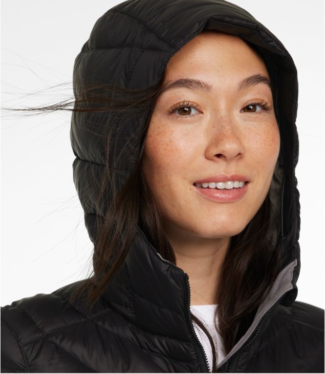 Women's Ultralight 850 Down Hooded Coat, Three-Quarter Length