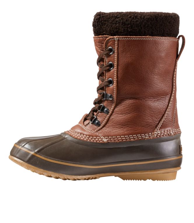 Men's L.L.Bean Snow Boots with Tumbled Leather