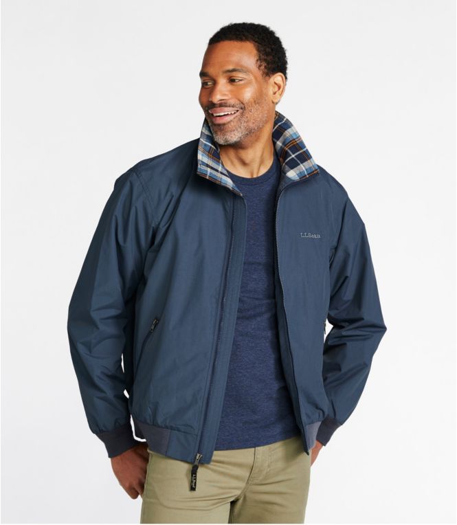 Men's Warm-Up Jacket, Flannel-Lined