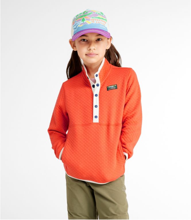 Kids' Quilted Quarter-Snap Pullover