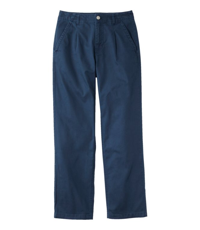 Women's Signature Easy-Cotton Pleated Chinos, Ankle
