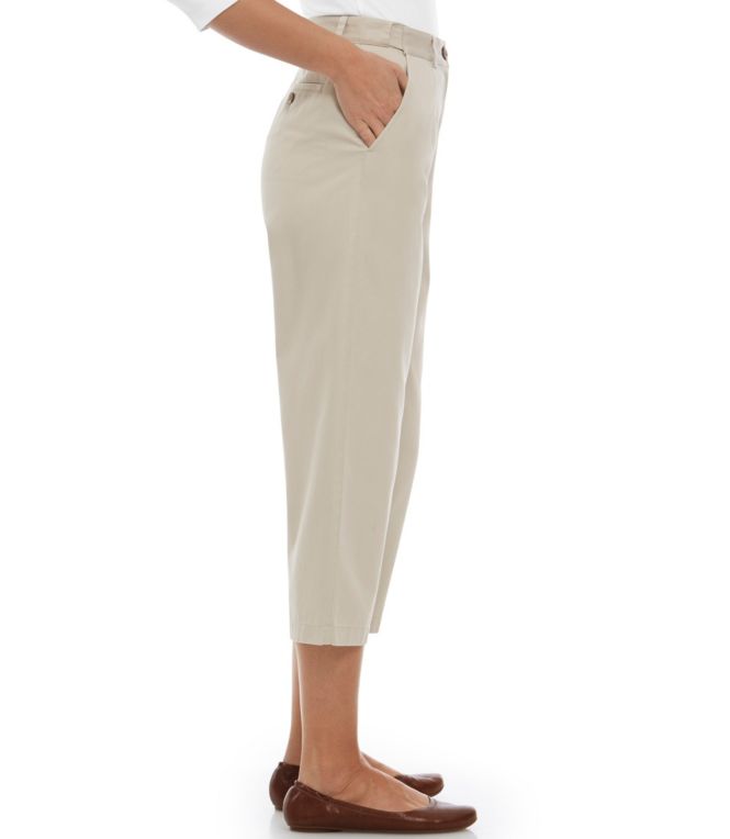 Women's Wrinkle-Free Bayside Pants, Ultra-High Rise Hidden Comfort Waist Crop Straight-Leg