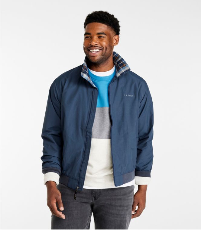 Men's Warm-Up Jacket, Flannel-Lined