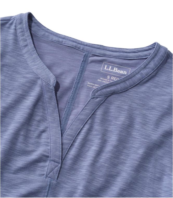 Women's Streamside Tee, Three-Quarter-Sleeve Splitneck