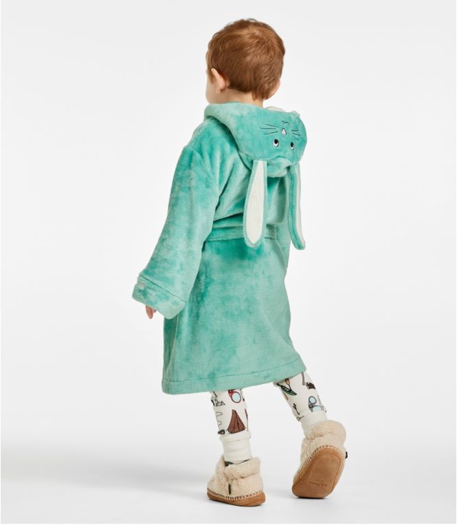 Toddlers' Cozy Animal Robe, Hooded