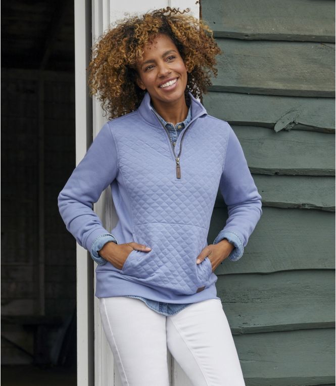 Women's Quilted Quarter-Zip Pullover