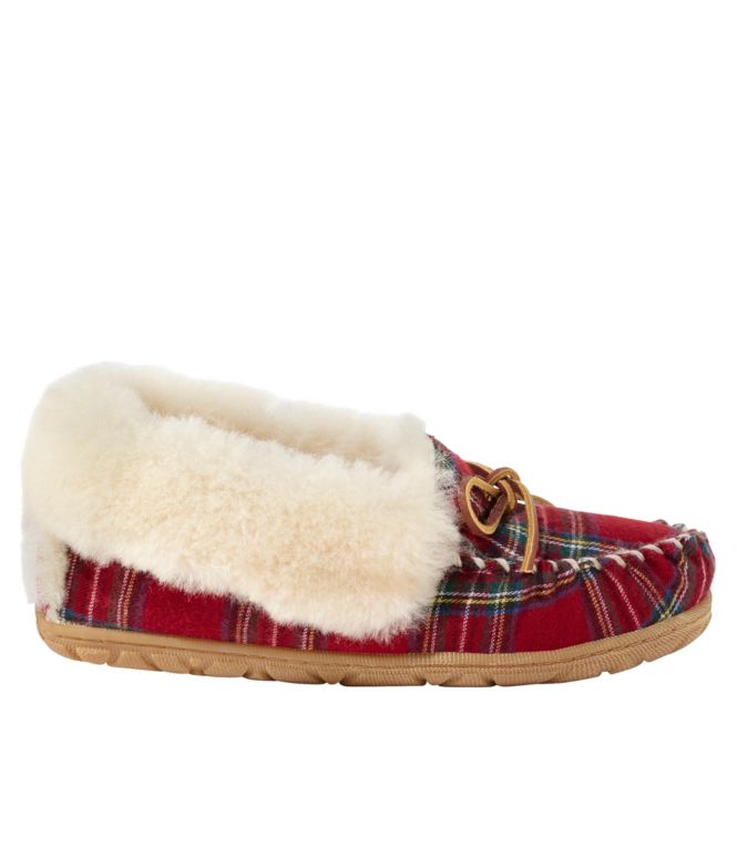 Women's Wicked Good Moccasins, Plaid