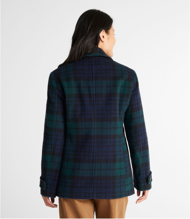 Women's Classic Lambswool Peacoat, Pattern