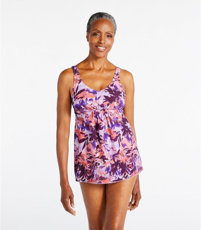 Women's Shaping Swimwear, Soft-Drape Tankini Top, Print