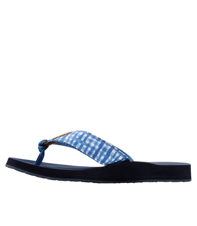 Women's Maine Isle Flip-Flops, Woven Print