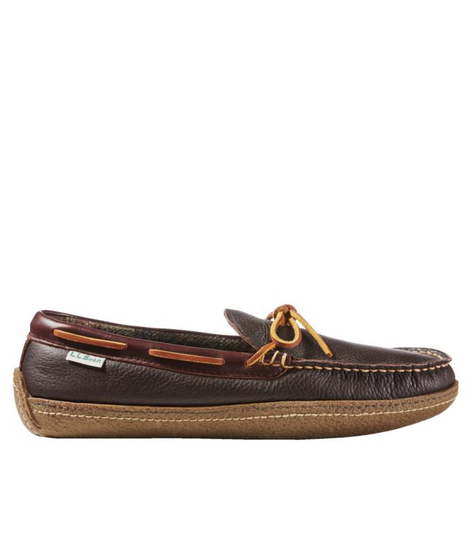 Men's Handsewn Slippers, Flannel-Lined