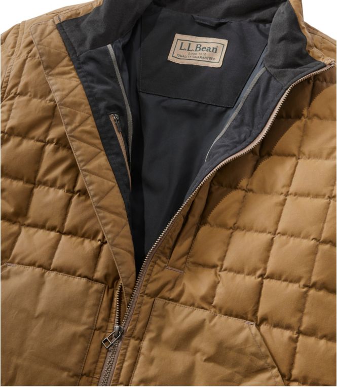 Men's L.L.Bean Upcountry Waxed Cotton Down Sweater