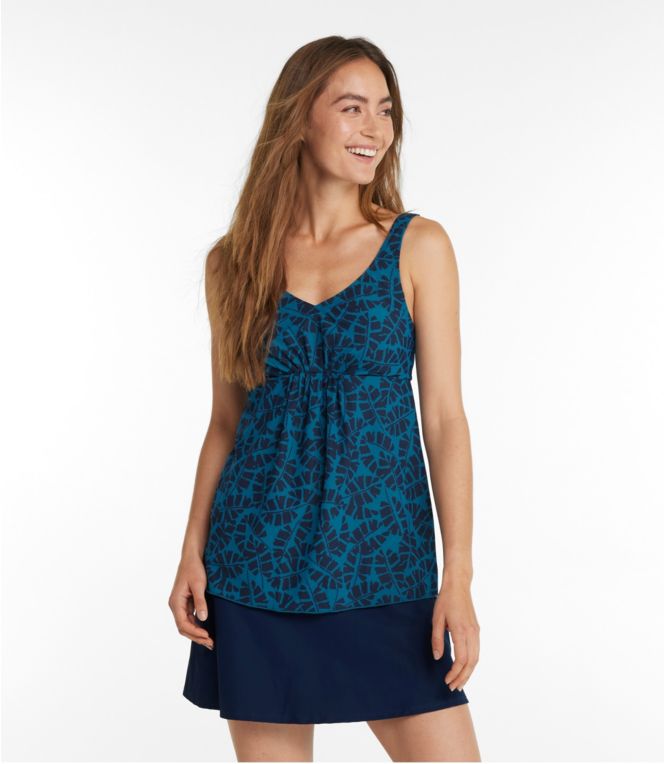Women's Shaping Swimwear, Soft-Drape Tankini Top, Print