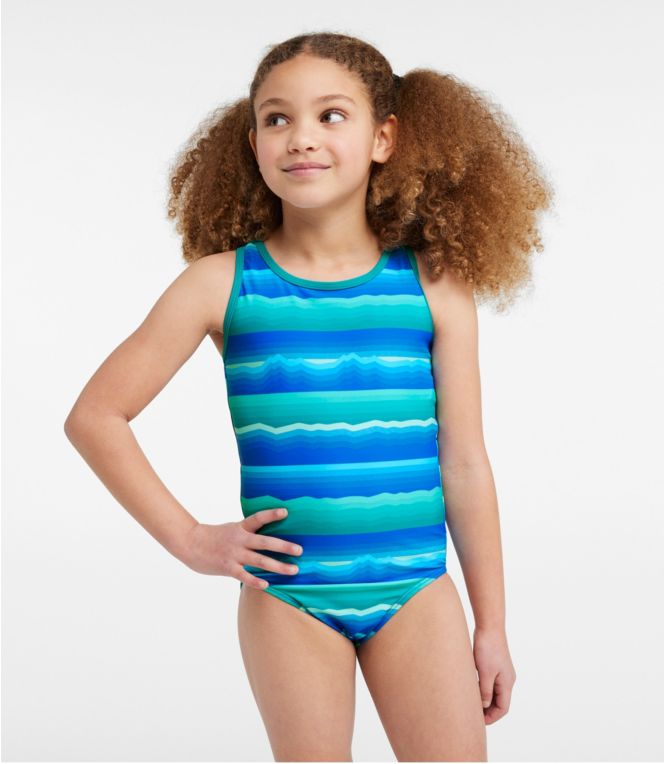 Girls' Watersports Swimwear, One-Piece