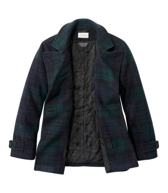Women's Classic Lambswool Peacoat, Pattern